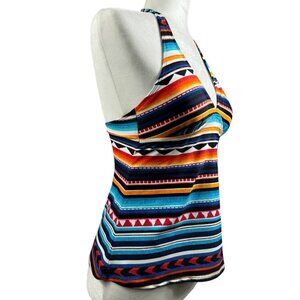 Chaps Halter‎ Tankini Swimsuit Top Size 6